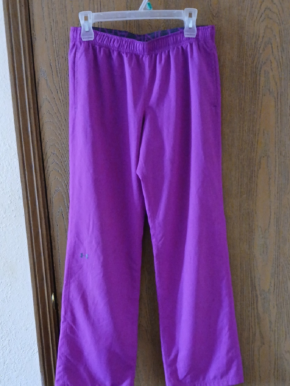 Under Armour Magenta Performance Pants with Logo Waistband